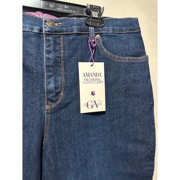 Gloria Vanderbilt Women's Classic Amanda High Ride Tapered size 12 NWT - Picture 3 of 7